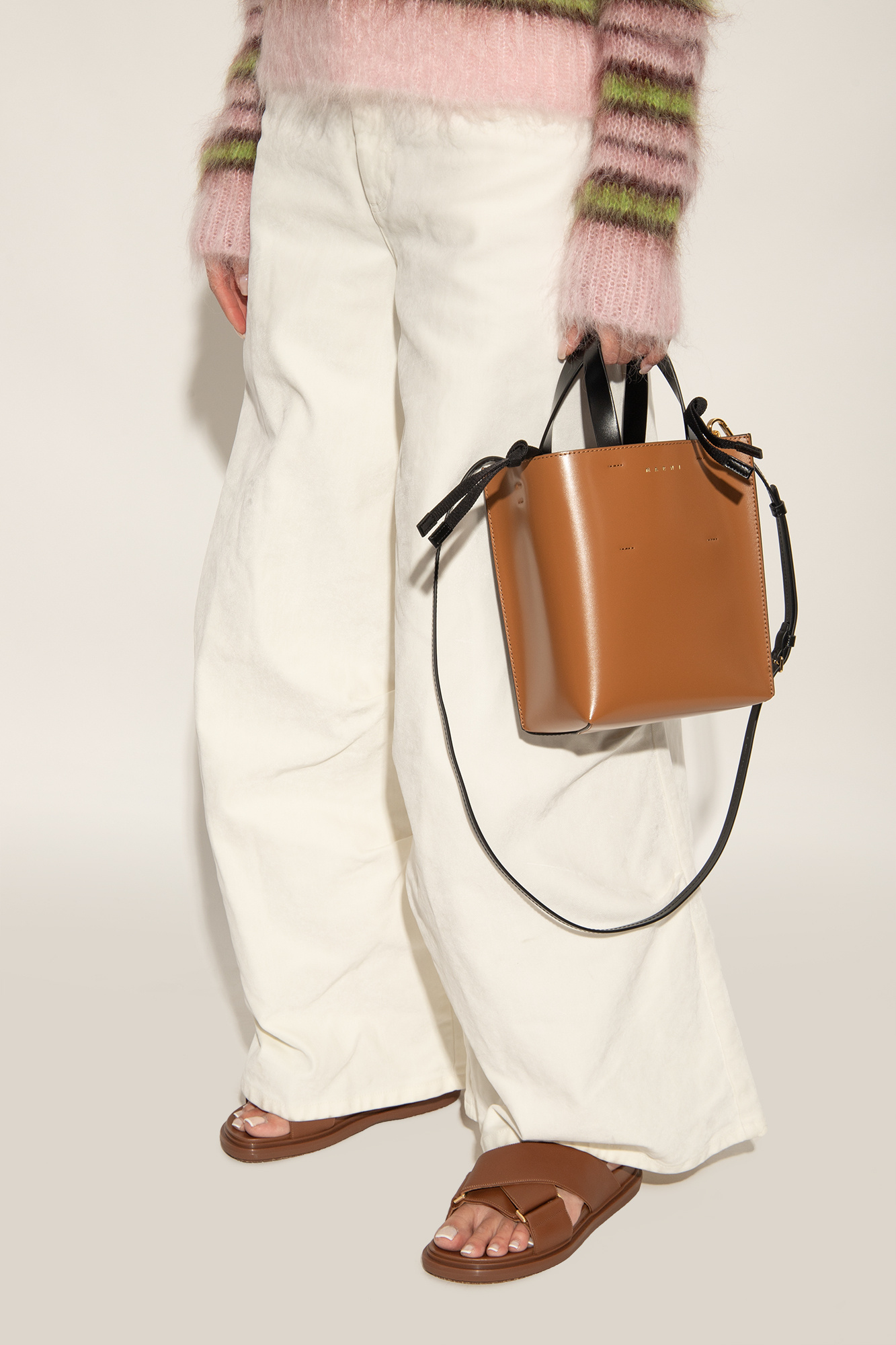 GenesinlifeShops Japan - Brown 'Museo Mini' shoulder bag Marni